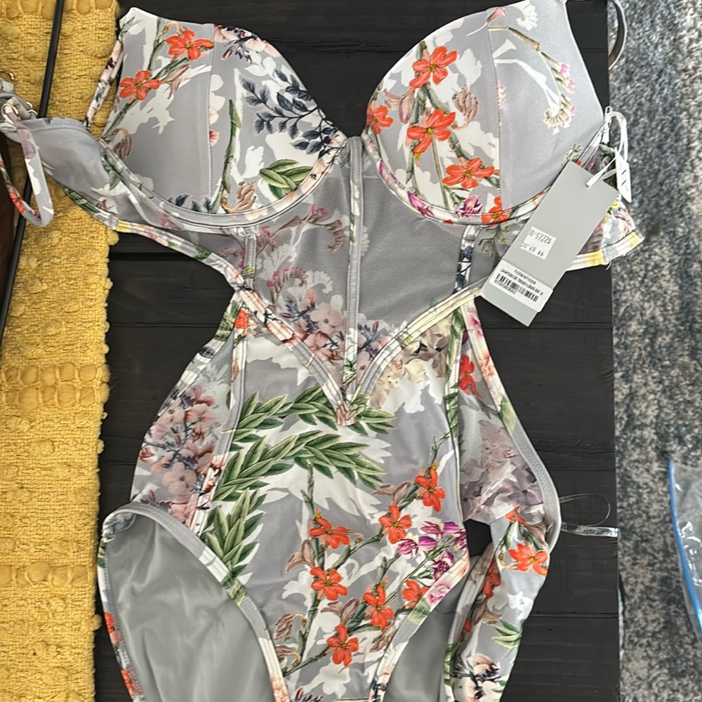 Amani floral one piece swimsuit.